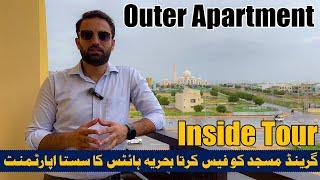 Bahria Heights Outer Apartment| Grand Masjid Facing| 2 Bed Aparmtent Inside Tour #bahriatown #shorts