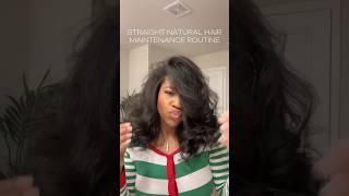 How to Maintain Curls on Straight Natural Hair | Night Time Routine #hairstyles