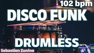 Disco Funk Drumless Backing Track 102bpm | Groovy Drummer's Jam