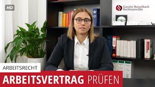 Arbeitsvertrag prüfen – was sollte (nicht) drinstehen - Kanzlei Hasselbach