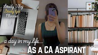 A Day In My Life | as a CA Aspirant | Jan 2025