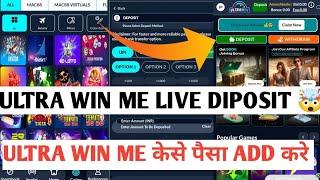 Ultra Win Me Live Diposit / Ultra Win Me Kese Diposit Kare / Ultra Win Diposit / Ultra Win Me khele