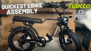 EASIEST Ebike to Assemble - NAKTO F2 Plus 24 Electric Bike Unboxing and Assembly