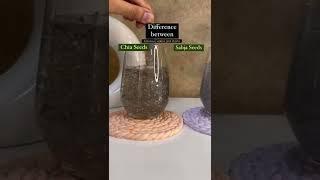 Difference between chia seeds and sabja seeds | chia seeds Vs sabja seeds