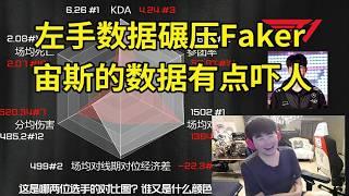 【英雄联盟】虎牙饭堂姿态朱开Sask看数据图猜选手：Knight的数据全方面碾压Faker，宙斯的数据真有点吓人！