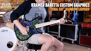 No Talking...Just Tones | Kramer Baretta Custom Graphics "Feral Cat" Rainbow Leopard