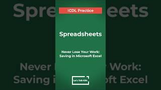 How To Save Your Work in Microsoft Excel