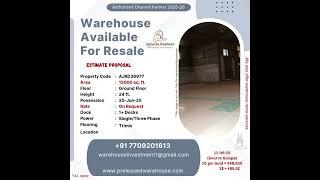 15000SQ FT WAREHOUSE PROPERTY AVAILABLE FOR RESALE IN BHIWANDI SUITABLE FOR E-COMMERCE COMPANY
