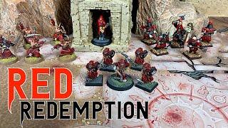 Warhammer Disciples of the Red Redemption, an Oldhammer Regiment of Renown