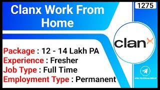 Clanx Work From Home | Online Earn Money Job | Account Executive Job | Finance Jobs | WFH Job