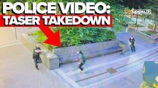 FOP posts video of police using Taser on armed suspect on Fountain Square in Cincinnati