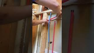 Pex connections to a shower valve