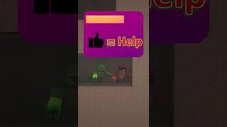 Mikey and JJ vs Godzilla in minecraft! #maizen #minecraft #jj #mikey