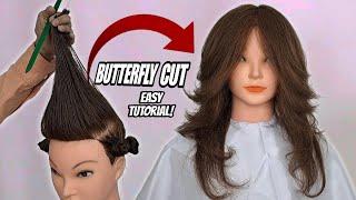 EASY! BUTTERFLY HAIRCUT| LAYERED HAIRCUT tutorial