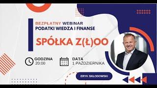  Spółka Z(Ł)OO  || Darmowy Webinar