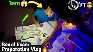 I woke up at 3:00 AM to STUDY for Board Exams| Boards Preparation vlog | #studyvlog #rohitkalburgi