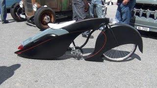 (HD) Hot Rod Bicycle with Cadillac Design !!