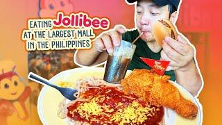 Eating Jollibee & SPICY LECHON at the LARGEST MALL in The Philippines