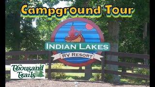 Indian Lakes RV Resort, Batesville IN Tour (Thousand Trails)