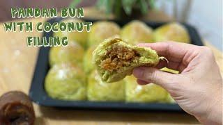 PANDAN BUN WITH COCONUT FILLING recipe