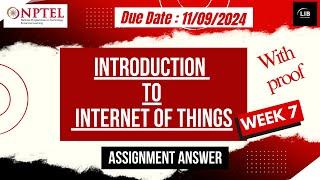 Introduction to IoT Week 7 Assignment Answers | NPTEL July 2024 | Learn in brief