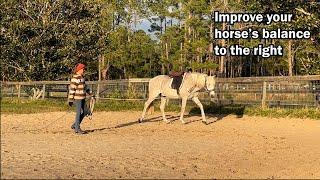 Improve your horse's balance when tracking right