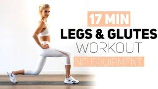 17 MINUTES LEGS & GLUTES WORKOUT | no equipment | Caro Daur #DAURPOWER