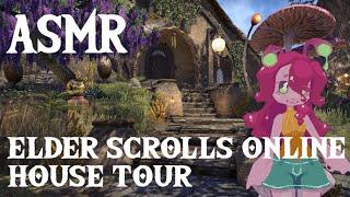 [ASMR] ESO House Tour - Ald Velothi Harbor House (soft spoken, rain sounds, ambient gameplay noises)