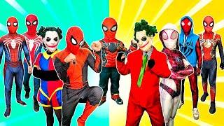 What If 5 SPIDER MAN Live In 1 House? Where are Spider-man & JOKER - SPIDER-MAN's Story New Season 7