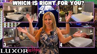 Luxor Las Vegas - Which Room to Choose - 5 Room Tours!