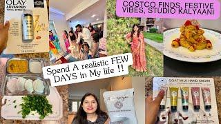 FEW Days In LIFE,COSTCO Finds,Spend A REALISTIC WEEKEND WITH ME/Indian MOM Routine/STUDIO KALYAANI