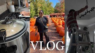 VLOG: Home Updates | Crockpot Meal | Fall Pumpkin Farm | Target & Amazon Finds | Chit Chat