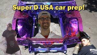 Super D USA car prep EP. 3 Cage work and more paint!