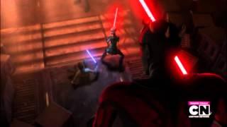 Darth Maul & Savage Opress vs Obi-wan & Asajj Ventress 1080P (Clone Wars Season Finale)