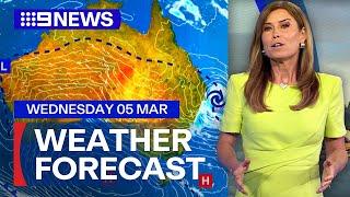 Australia Weather Update: Tropical Cyclone Alfred brings heavy rain and winds | 9 News Australia