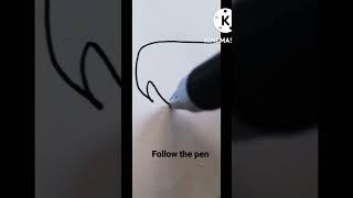 Follow the pen until end.. #art #shorts #youtubeshorts