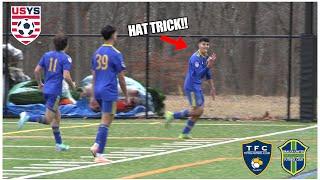 BRAZILAIN STRIKER SCORES HAT-TRICK AT A COLLEGE SHOWCASE!!