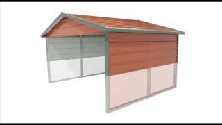 Boxed Eave Style Metal Carport - Carolina Carports