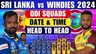 Sri Lanka vs West Indies ODI Squad 2024 | Sri Lanka ODI Squad Announced | SL vs WI ODI Squad 2024