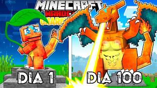 🟥SOBREVIVÍ 100 DÍAS siendo PÓKEMON DE FUEGO Minecraft HARDCORE! - Misaki Gamer