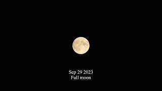 Time lapse of moon phase