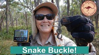 Snake Buckle! Metal Detecting Goldfields History. Garrett Apex.