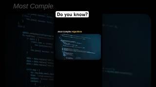 Most Complex Algorithms in Artificial Intelligence and Data Science #coding #shorts #fyp