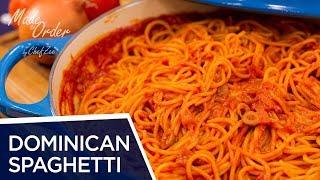 Dominican Spaghetti | Espaguetis Dominicano | Dominican Recipes | Made To Order | Chef Zee Cooks