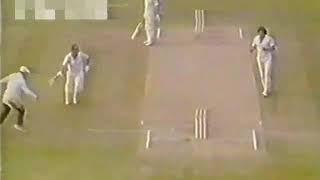 Captain Mike Gatting gets run out vs Pakistan