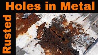 How to Repair Rusted Holes in a Leaking Metal Roof - Extreme situation