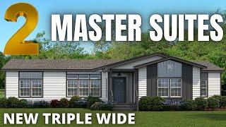 LARGE triple wide with 2 MASTER SUITES! Never seen a house like this! Mobile Home Tour