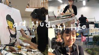 art student life  creative companionship and art journey || art school diaries