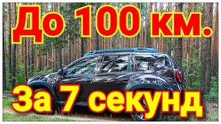 Рено Дастер - Renault Duster:  разгон от 0 до 100 км/ч. ! Двигатель F4R (143 л/с) МКП6.