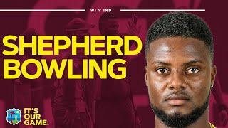 Career Best Bowling | Romario Shepherd Takes 3 Wickets against India | West Indies v India | 2nd ODI